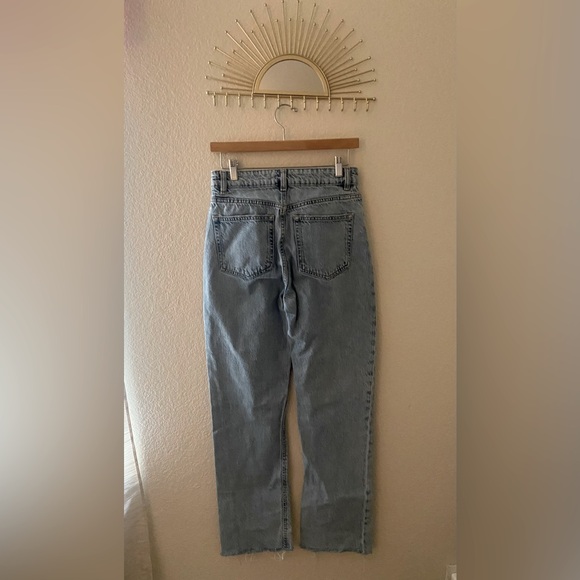 H&M, Blue Jeans, size 4, straight leg, Button fly, high waist, women jeans - Picture 4 of 4